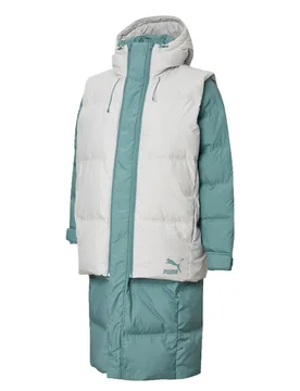 Set Layer Mens Teal Padded Coat - Size Small - Puma - FashionsVida