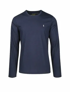 Pyjama T-shirt à manches longues Cruise Navy bleu marine M - Ralph Lauren - FashionsVida