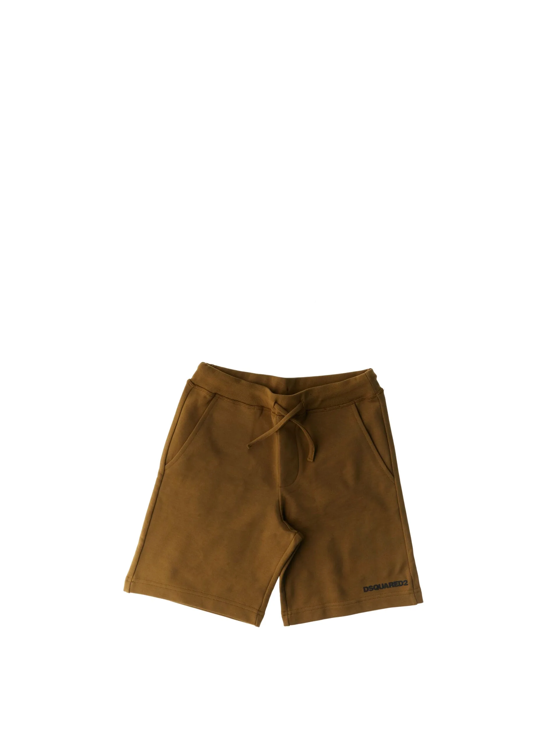 Bermuda in felpa MARRONE CHIARO 14Y - Dsquared2 - FashionsVida