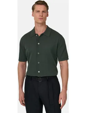 Camiseta de punto 100 % algodón orgánico - Boggi Milano - FashionsVida