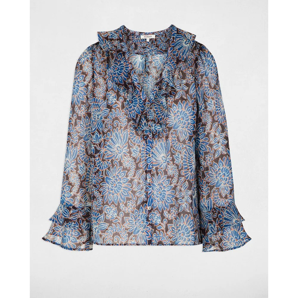 Camisa de mujer de gasa ajustada - Morgan - FashionsVida