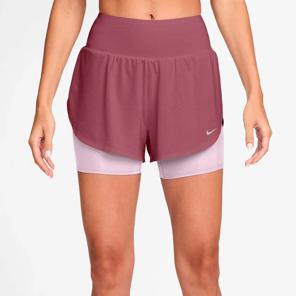 Pantalón corto de mujer W Nk Flow Mesh DF 2N1 - Nike - FashionsVida