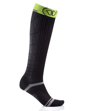 Endurance Racing Knee Compression Socks Black / Yellow EU 35-36 Men,Women - Sidas - FashionsVida