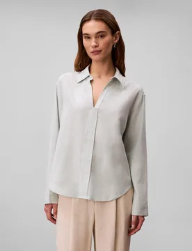 Camisa de mujer de manga larga de lino - Calvin Klein - FashionsVida