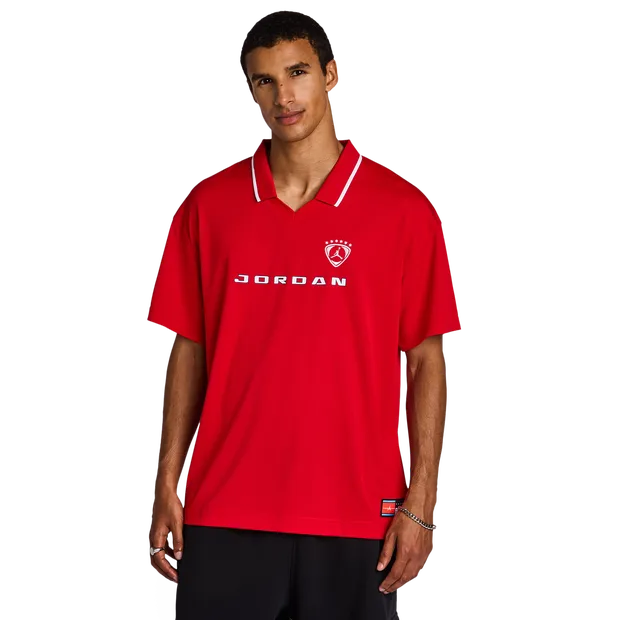 Brooklyn Men T-Shirts - Red - Size S - Poly Jersey - Red - Size: Small - Jordan - FashionsVida