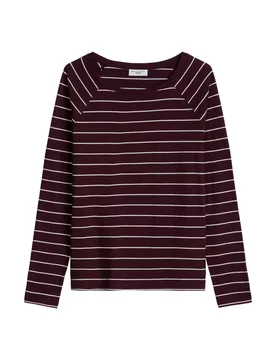 T-Shirt, LSL, Raglan, Loose Knit, Y feale - M - FashionsVida