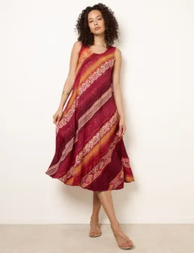 Sequin Jacquard Dress - S/M / ORANGE - female - Blue Vanilla - FashionsVida