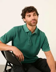 Pure Cotton Pique Polo Shirt Green male