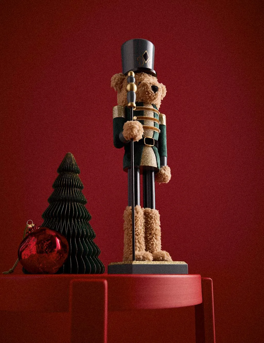 Spencer Bear™ Santa Nutcracker Green Mix - M&S - FashionsVida