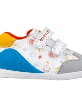 Sneaker Baby Sneakers 252115-C - Blanco/yema 23 Female - Biomecanics - FashionsVida