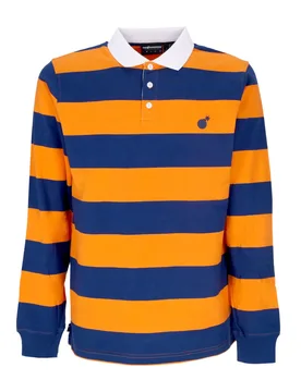 Polo Manica Lunga Uomo Pacific L/s Rugby Navy - The Hundreds - FashionsVida