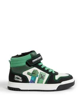 Kids' Minecraft™ Trainers (10 Small - 4 Large) Green Mix male - M&S - FashionsVida