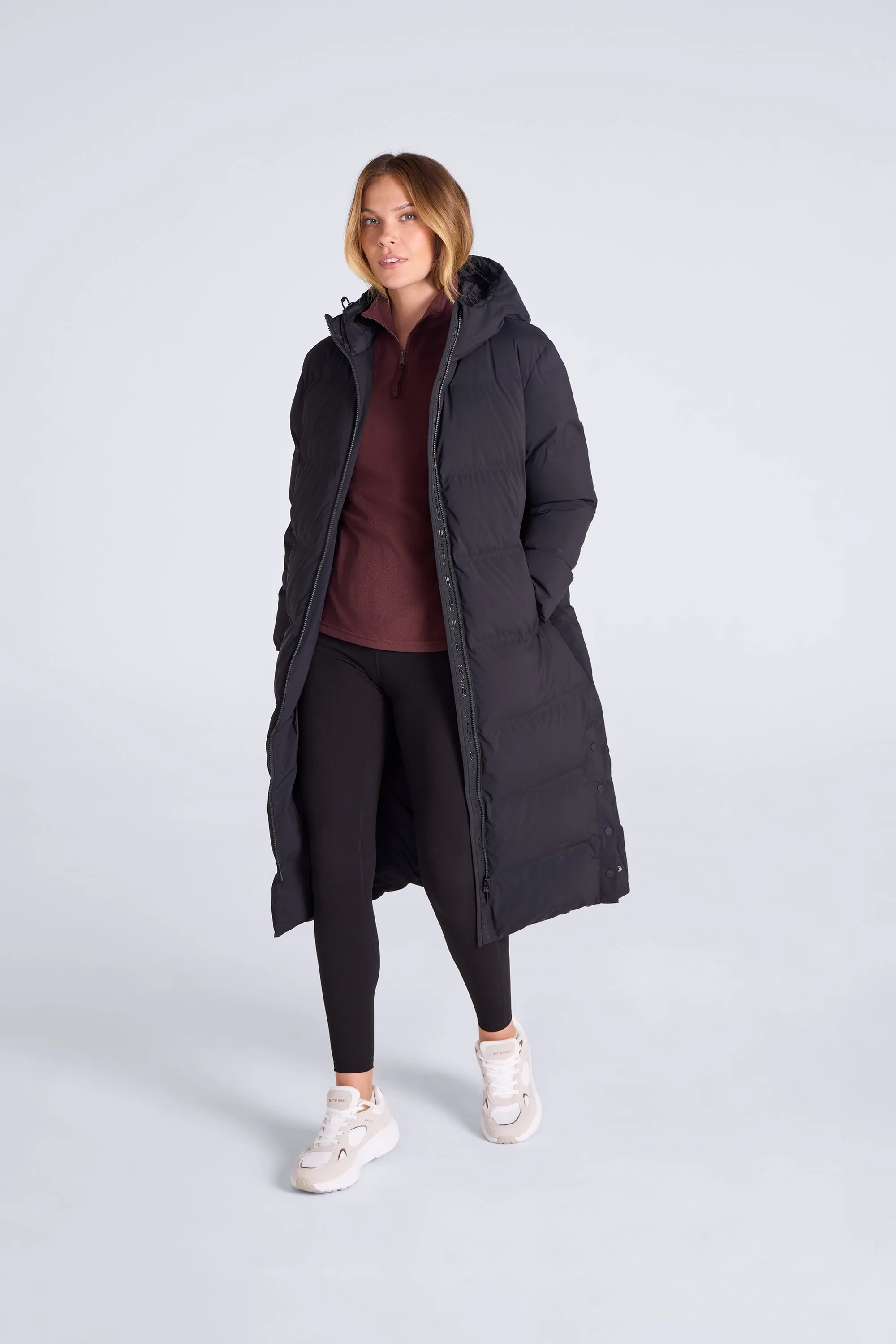 Cosi Cloud Womens Down Coat - Black - Black - Size: 14 - Animal - FashionsVida