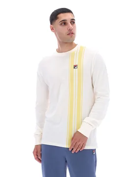 Gardenia Deem Long Sleeve Striped Top - XS - FILA - FashionsVida