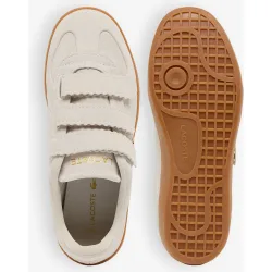 Zapatillas baseshot pro strap de piel de mujer en blanco