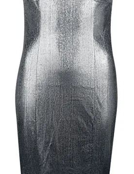 Rockabilly Kleid knielang - Silvafleur Dress - XS bis XXL - für Damen - Größe XS - silberfarben - Frauen - female - H&R London - FashionsVida