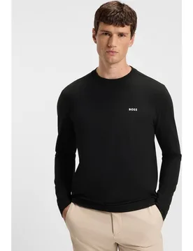 Camiseta de hombre manga larga tallas grandes - Boss - FashionsVida