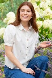 Halstock Womens 100% Cotton Poplin Shirt - - Size: 12