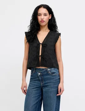 Jack & Jones - Top de mujer bordado sin mangas - jack & jones - FashionsVida