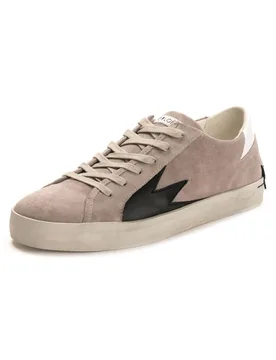 Mens Storm Explosion Trainer In Silver Leather - Size Uk 7 - Crime London - FashionsVida