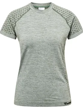 T-shirt à Manches Courtes Ci Seamless Lily Pad Melange XS - Hummel - FashionsVida