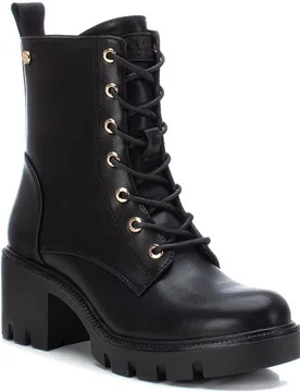 Botín militar de mujer con tacón y cordones - XTI - FashionsVida