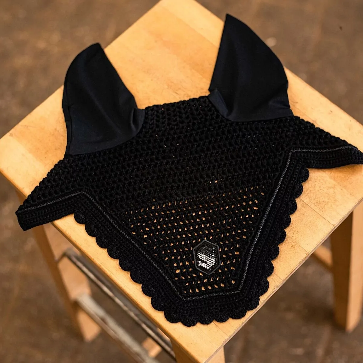 Fliegenmütze FLYSHIELD Swarovski black Full - Samshield - FashionsVida