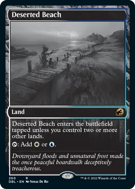 Deserted Beach (foil) Innistrad: Double Feature - Magic: The Gathering - FashionsVida
