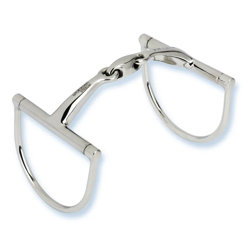 D-Ringtrense Easy Control doppelt gebrochen 11,5 cm - Stübben Steeltec - FashionsVida