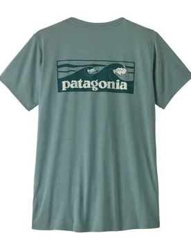 Capilene Cool Daily Shirt Damen S Boardshort Logo: Blue Sage - Light Blue Sage X-Dye - Patagonia - FashionsVida