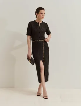 Falda larga de mujer de punto - Lion of Porches - FashionsVida