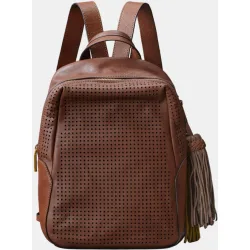 Mochila en piel troquelada