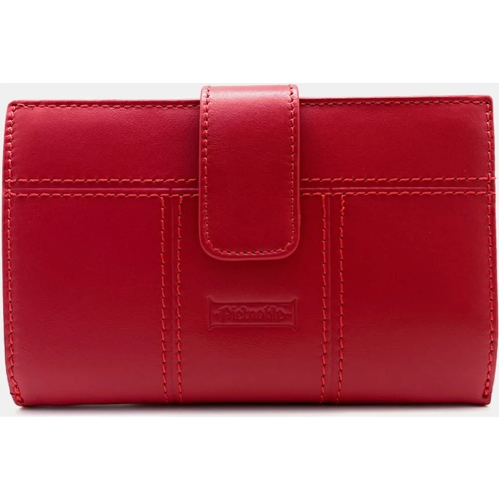 Cartera mediana de piel en con tarjeteros interiores - Pielnoble - FashionsVida