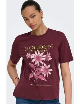 Top de mujer de manga corta con cuello redondo - Only - FashionsVida
