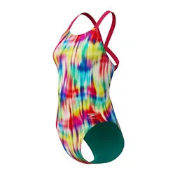 Fl Printed Leaderback Swimsuit Prismatic Paradise / Ruby UK 34 Women