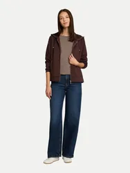 Basic Sweatshirtjacke Braun L