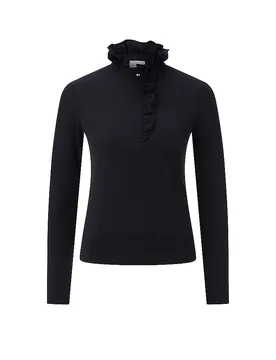 Maglietta a maniche lunghe nero M - Richroyal - FashionsVida