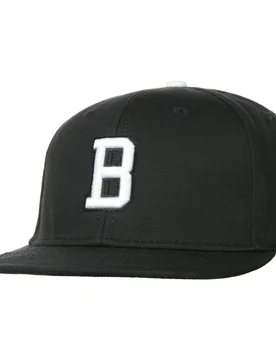 B Letter Snapback Cap - black - Size: One Size - Hatshopping.co.uk - FashionsVida