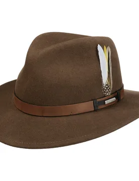 Sardis VitaFelt Traveller Hat by - light brown - Female - Size: L (58-59 cm) - Stetson - FashionsVida