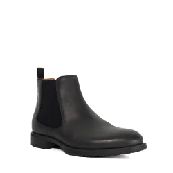 Mens Cohens - Leather Chelsa Boots - Black - Size Uk 12