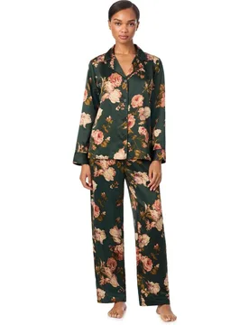 Pijama de mujer de poliéster reciclado y satén - Lauren Ralph Lauren - FashionsVida