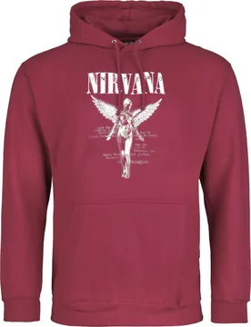 Kapuzenpullover - In Utero - S bis XXL - für Männer - Größe XL - dunkelrot - Lizenziertes Merchandise! - Männer - male - Nirvana - FashionsVida