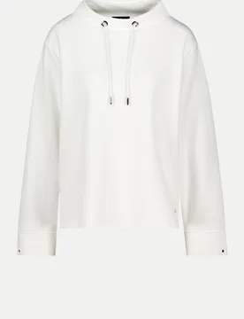 Sweatshirt mit Stehkragen Weiß 42 - monari - FashionsVida