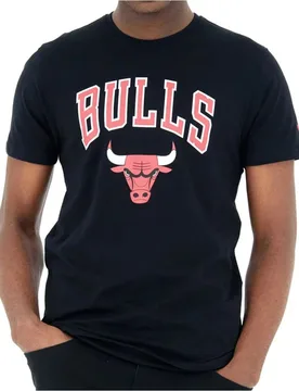 Chicago bulls camiseta baloncesto Negro (L) - New era - FashionsVida