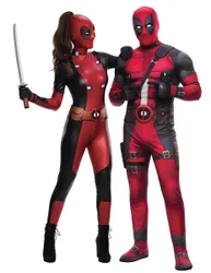 Paarkostüm Deadpool und Lady Deadpool Erwachsene - female