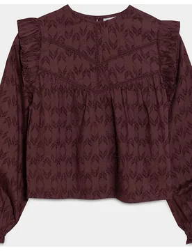 Noon - Blusa con volantes de mujer - Noon - FashionsVida