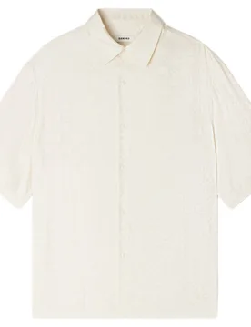 Camisa de hombre fluida jacquard de cuadros - sandro - FashionsVida