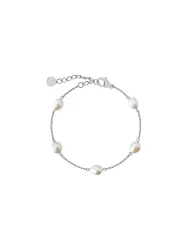 Pulsera PERLA MULTI Acero plata