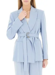 Blazer con cintura AZZURRO CHIARO 42
