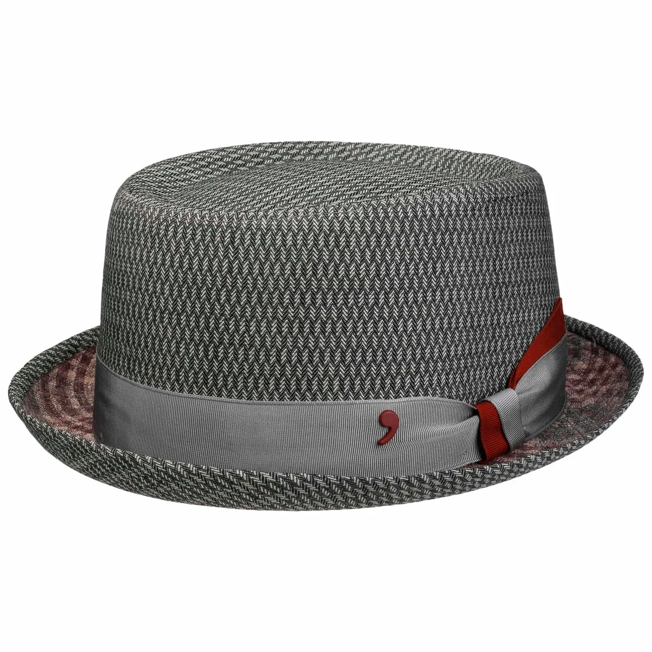 Virgin Wool Pork Pie Hat by Alfonso DEste - grey - Herren - Size: M (56-57 cm) - Alfonso D´Este - FashionsVida